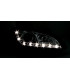FARI PER OPEL TIGRA 95-03 LUCE DIURNA A LED FONDO CROMATO