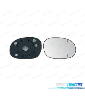 VETRO SPECCHIO BASE DESTRA PEUGEOT 206 98- CONVEX TERMICO