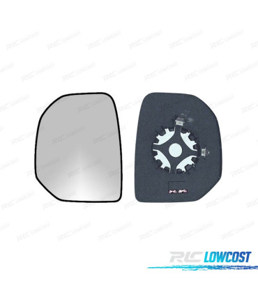 VETRO SPECCHIO BASE SINISTRO PEUGEOT PARTNER 08-12 CONVEX TERMICO