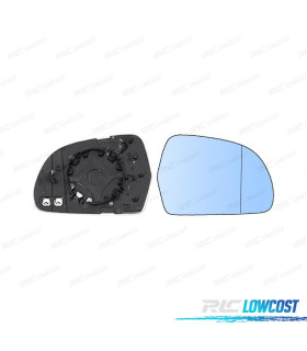 VETRO SPECCHIO RETROVISORE DESTRO SKODA SUPERB 08-15 BLU
