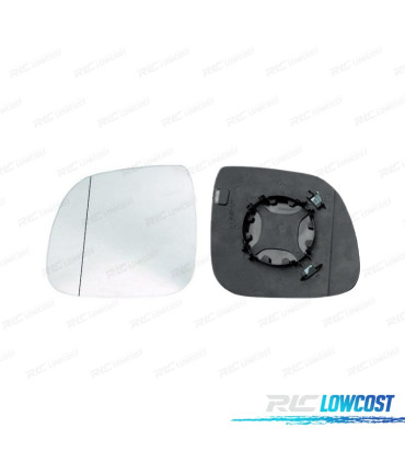 VETRO SPECCHIO BASE SINISTRO VOLKSWAGEN VW TRANSPORTER T5 09-15 CONVEX