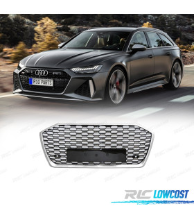 GRIGLIA PER AUDI A6 2019-2024 LOOK RS6 NERO CROMATO