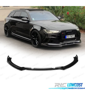 SPOILER LIP PER AUDI A6 19-24 NERO LUCIDO