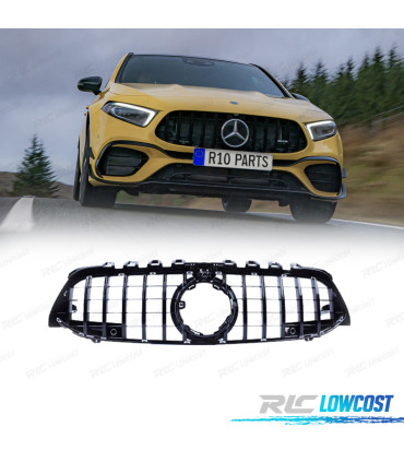GRIGLIA MERCEDES CLASSE A W177 LOOK AMG GT 18-22 NERO LUCIDO CON TELECAMERA