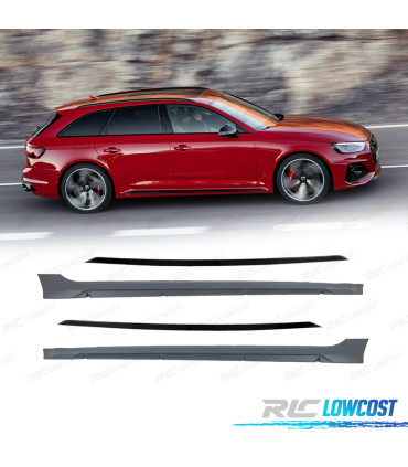 PROFILI LATERALI PER AUDI A4 17-20 LOOK RS4