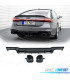 DIFFUSORE PER AUDI A7 19-23 LOOK RS7 NERO LUCIDO