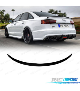 SPOILER PER AUDI A6 19-24 LOOK RS6 NERO LUCIDO