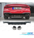 DIFFUSORE AUDI A7 19-23 LOOK RS7 NERO LUCIDO CROMATO