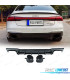 DIFFUSORE PER AUDI A7 19-23 LOOK RS7 NERO LUCIDO CROMATO