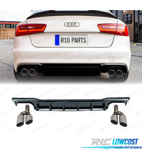 DIFFUSORE PER AUDI A7 19-23 NERO LUCIDO LOOK RS7