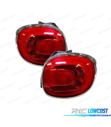 FANALI A LED PER FIAT 500L 12-17 CERCHIO CROMATO