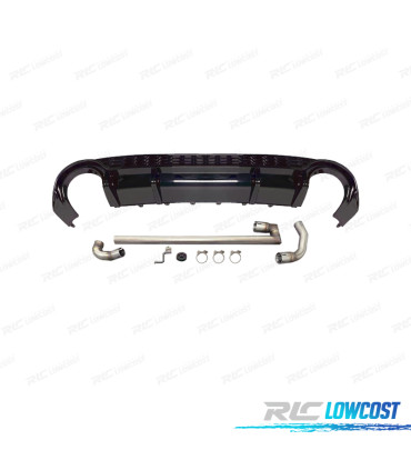 DIFFUSORE AUDI A3 21- LOOK RS3 + TERMINALE DI SCARICO