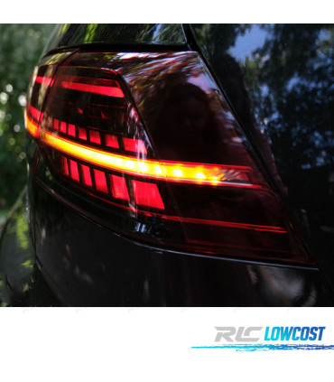 FANALI A LED VOLKSWAGEN VW GOLF 7 7.5 12-20 FRECCIE DINAMICHE ROSSO