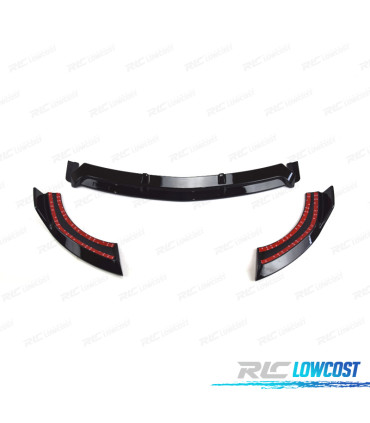 SPOILER ANTERIORE MERCEDES CLASSE E W213 21- LOOK SPORT NERO LUCIDO