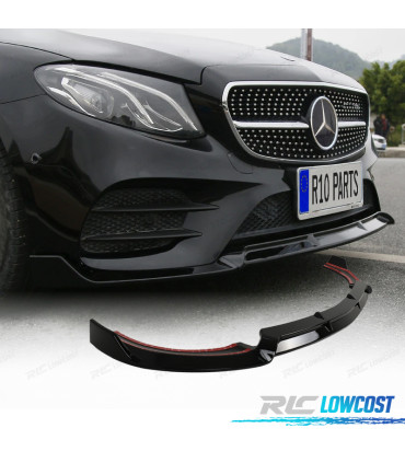 SPOILER ANTERIORE MERCEDES CLASSE E W213 21- LOOK SPORT NERO LUCIDO