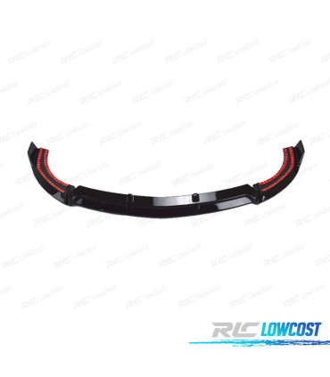 SPOILER ANTERIORE MERCEDES CLASSE E W213 21- LOOK SPORT NERO LUCIDO