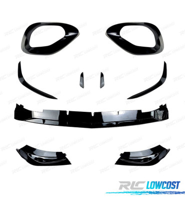 SPOILER ANTERIORE MERCEDES CLASSE C W206 21- NERO LUCIDO