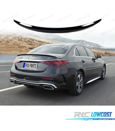 SPOILER ALETTONE PER BAULETTO PER MERCEDES CLASSE C W206 21- LOOK C63 NERO LUCIDO