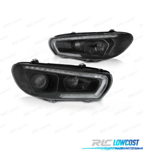 FARI XENON PER VOLKSWAGEN VW SCIROCCO 08-14 LED NERI
