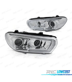FARI XENON PER VOLKSWAGEN VW SCIROCCO 08-14 LED CROMATO