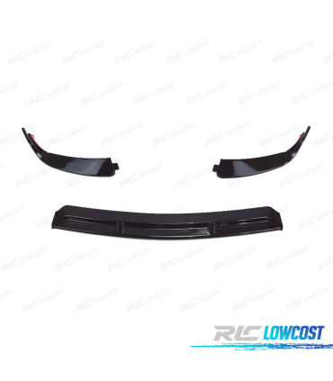 SPOILER LIP PER MERCEDES CLASSE C W205 14-18 LOOK AMG NERO LUCIDO