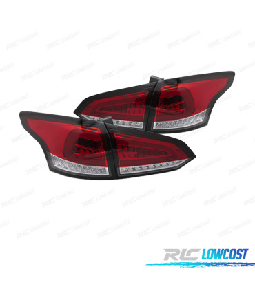 FANALI PER FORD FOCUS MK3 SW 11-18 LED ROSSO BIANCO