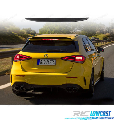 SPOILER PER TETTO MERCEDES CLASSE A W177 18-22 LOOK AMG NERO LUCIDO