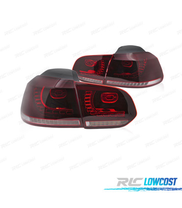 FANALI PER VOLKSWAGEN VW GOLF 6 08-13 LED ROSSO BIANCO