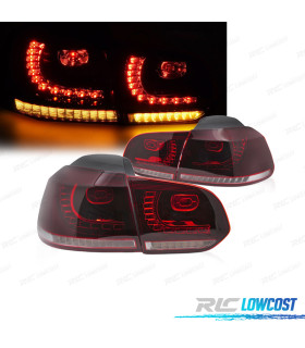 FANALI PER VOLKSWAGEN VW GOLF 6 08-13 LED ROSSO BIANCO