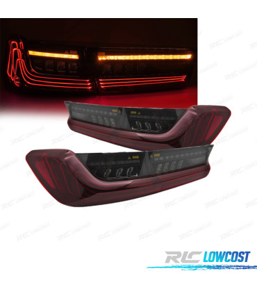 FANALI PER BMW G20 19-22 LED LOOK LASER ROSSO NERO