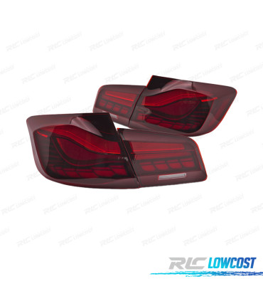 FANALI PER BMW F10 10-16 OLED ROSSO