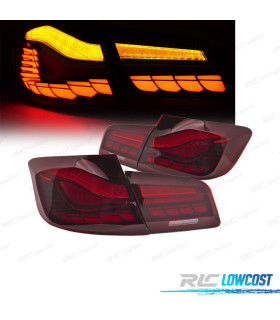 FANALI PER BMW F10 10-16 OLED ROSSO