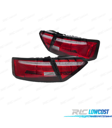 FANALI PER AUDI A5 11-16 LED ROSSO BIANCO
