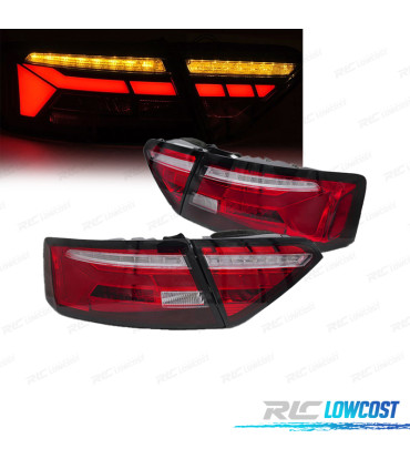 FANALI PER AUDI A5 11-16 LED ROSSO BIANCO
