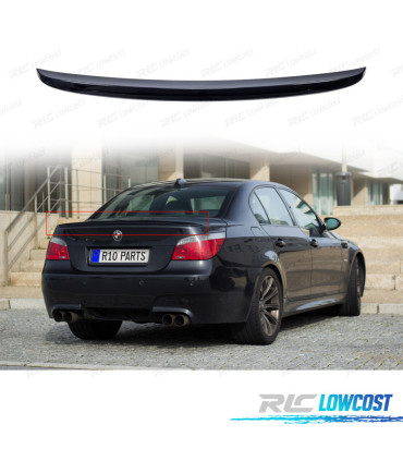 SPOILER ALARE PER BMW E60 LOOK M5 NERO LUCIDO 03-10