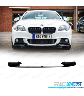 SPOILER LABBRO ANTERIORE PER BMW F10 F11 LOOK M PERFORMANCE NERO LUCIDO