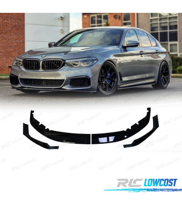 SPOILER ANTERIORE BMW G30 G31 SEDAN TOURING 17-19 NERO LUCIDO