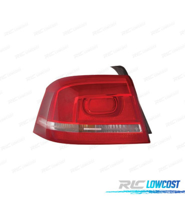 FANALE SINISTRO PER VOLKSWAGEN VW PASSAT 4P 10-14 LED BIANCO ROSSO