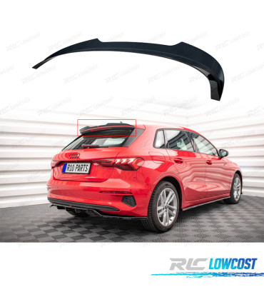 SPOILER PER AUDI A3 8Y 20- NERO LUCIDO