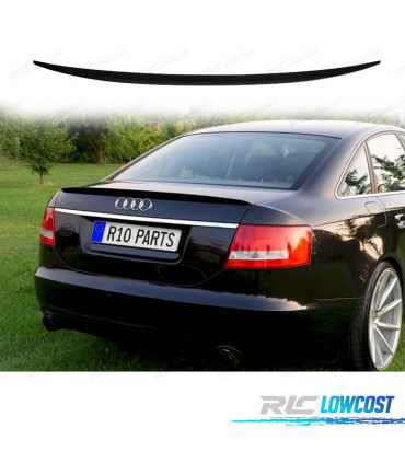 SPOILER PER AUDI A6 C6 4F SEDAN 11-18 NERO LUCIDO