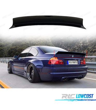 SPOILER BMW E46 COUPE 98-05 NERO LUCIDO DUCK TAIL