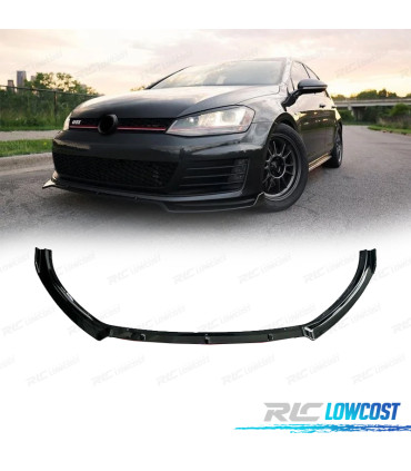 SPOILER LABBRO ANTERIORE VOLKSWAGEN GOLF 7 12-16 NERO LUCIDO