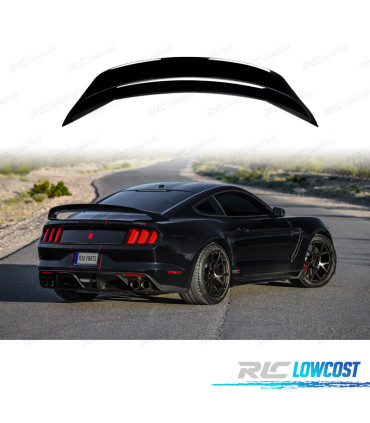 SPOILER FORD MUSTANG 15-22 LOOK GT350 R NERO LUCIDO