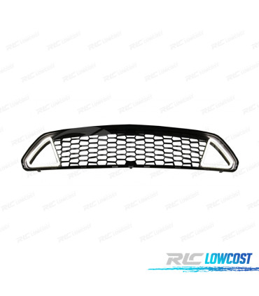 GRIGLIA ANTERIORE SUPERIORE CON LUCE LED DRL FORD MUSTANG 15-17 LOOK IKON