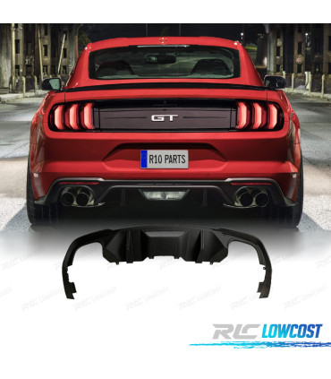 DIFFUSORE FORD MUSTANG 18-22 LOOK GT DOPPIA USCITA