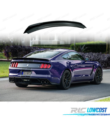 SPOILER FORD MUSTANG 15-20 LOOK GT350 NERO LUCIDO