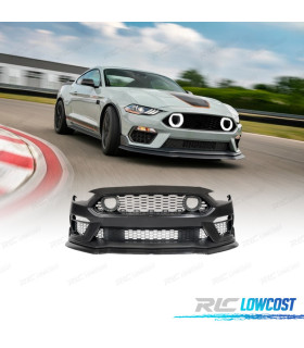 PARAURTI ANTERIORE PER FORD MUSTANG 18-23 LOOK MACH 1 GRIGLIA LUCE LED