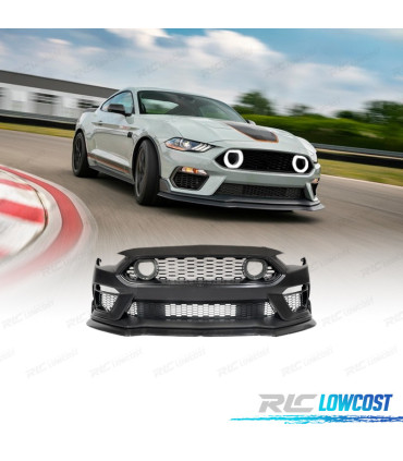 PARAURTI ANTERIORE PER FORD MUSTANG 18-22 LOOK MACH 1 GRIGLIA LUCE LED
