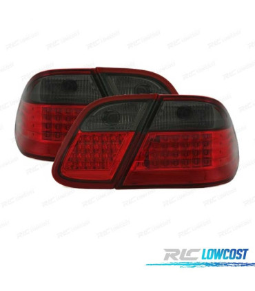 FANALI PER MERCEDES CLK W208 97-02 LED ROSSO AFFUMICATO