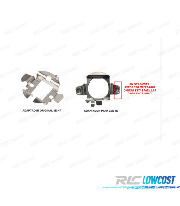 ADATTATORE LAMPADA KIT LED H7 PER MERCEDES
